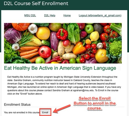 EHBA Enroll Page